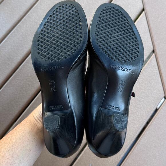 Aerosoles Bette Black Leather Women's Mary Jane Shoes 8.5 - Picture 5 of 5